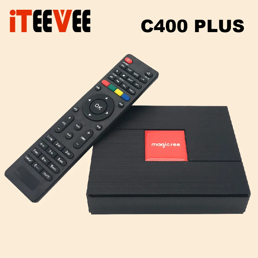 Magicsee C400 Plus Amlogic S912 Восьмиядерный ТВ-бокс 3+ 32 ГБ Android 4K Smart tv Box DVB-S2 DVB-T2 кабель двойной WiFi Smart медиаплеер