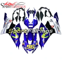 2017 2018 r6 full motorcycles fairings for yamaha yzf600 r6 2017 2018 abs plastic motorcycle bodywork blue white 96 new cowlings