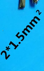 2x1.5mm 2 м 10 м электрический провод кабель, плоский провод из чистой меди шнур, светодиодный провод лампы золотого и серебряного цвета 2 кабеля - Цвет: 2x1.5mm