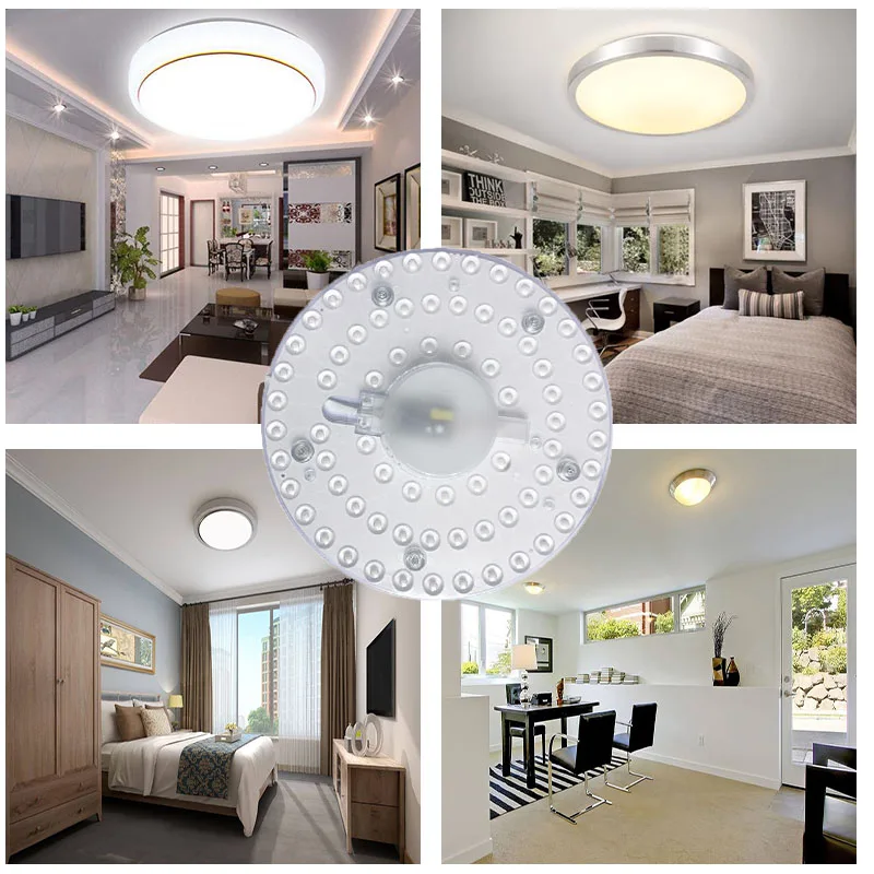 Светодиодный потолочный светильник для гостиной спальни 220 В перем. Тока 12 Вт 18 24