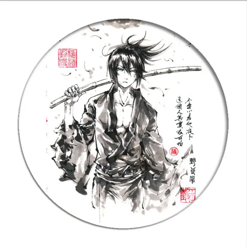 Fashion Anime Noragami Yukine Cosplay Badge Aragoto Yato Brooch Pins Iki Hiyori Collection Badges for Backpacks |