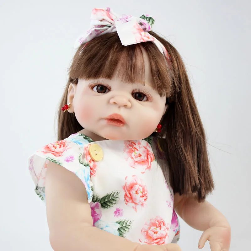 BZDOLL прекрасный 22 &quotполный Силиконовый новорожденный девочка водонепроницаемый