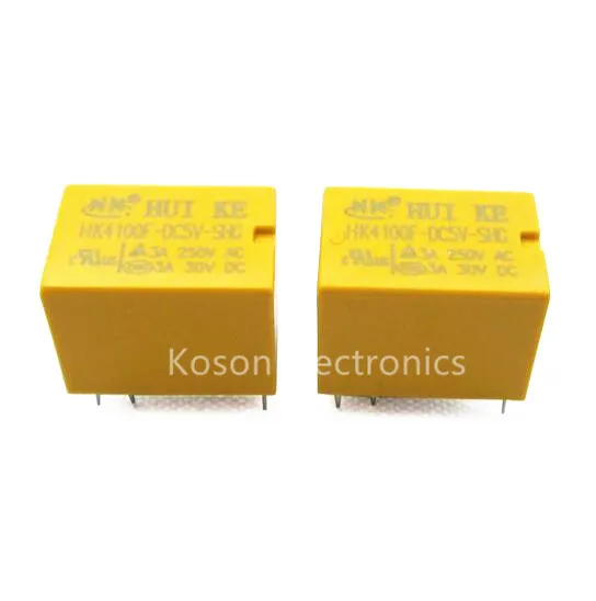 

1 Pcs Mini 5V Signal Relay HK4100F-DC5V-SHG 3A 250VAC 30VDC 6 pin New