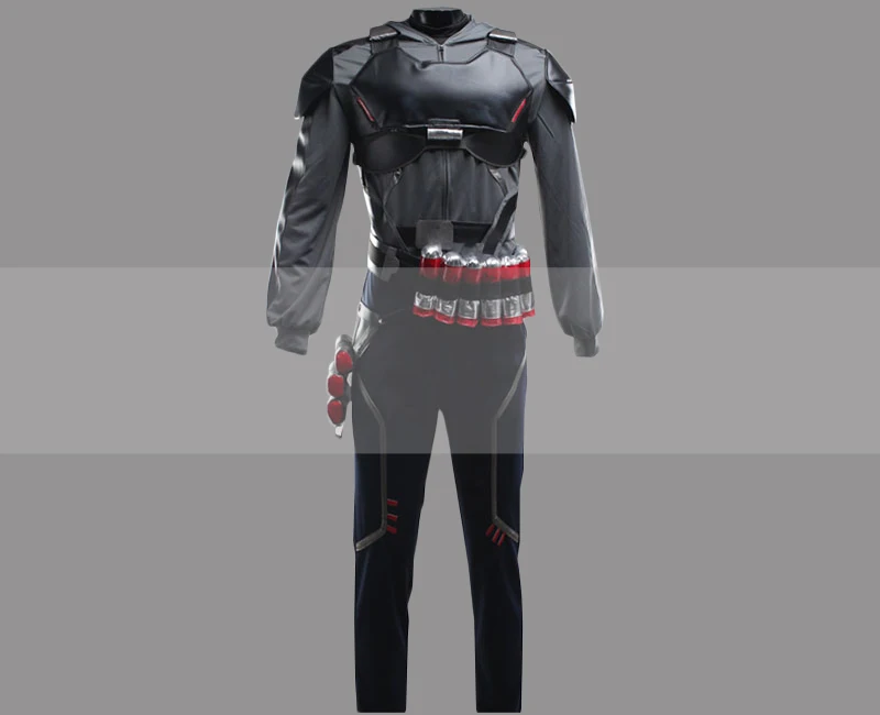 Настраиваемый костюм для косплея Overwatch Reaper Skin Blackwatch Reyes|Игровые костюмы| |