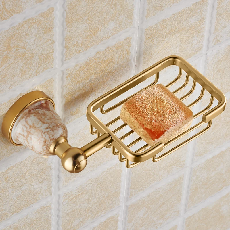 Бесплатная доставка роскошный золотистый полированный держатель для мыла в