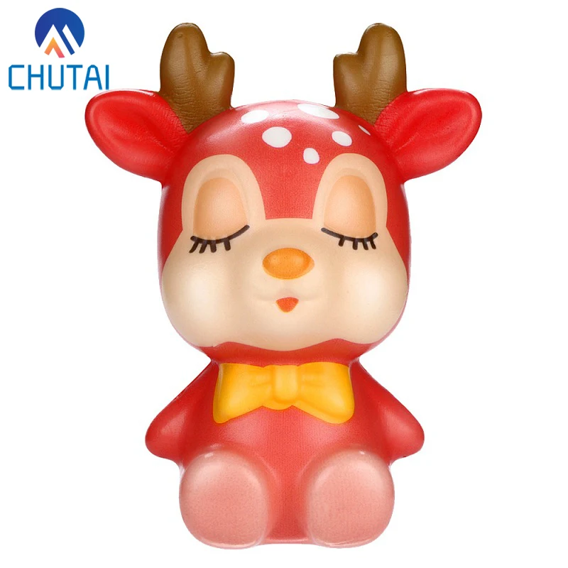 Kawaii Рождественский олень медленно поднимающийся крем Ароматические игрушки для снятия стресса мягкие игрушки для снятия стресса забавные детские игрушки 12*10 см