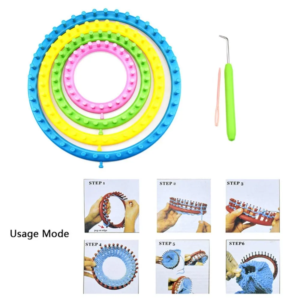 4 размера классическая круглая шляпа Трикотаж Набор для вязания ткацкого станка 1