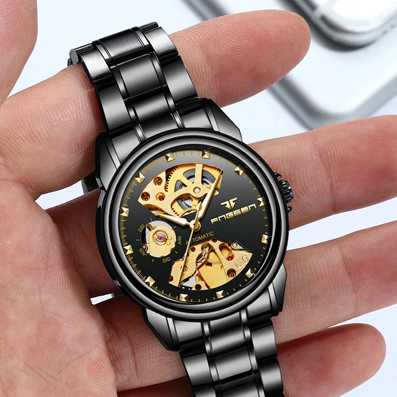 Часы наручные мужские автоматические брендовые роскошные механические