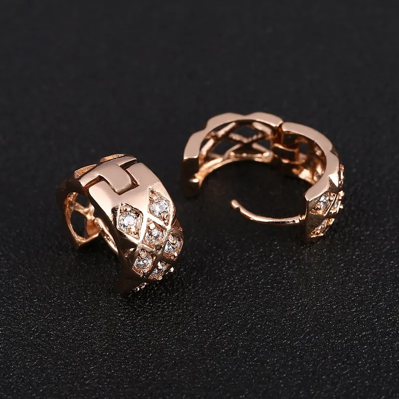 Уникальные ювелирные изделия из фианита 2020 свадебные серьги-кольца Huggie для