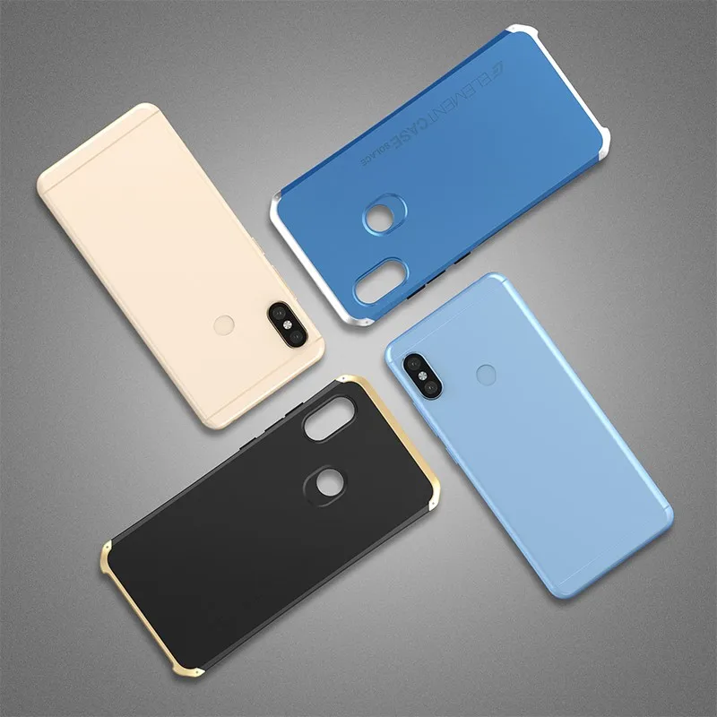 Для Xiaomi redmi Note5 Note5pro роскошный Броня металлический силиконовый алюминий + PC чехол