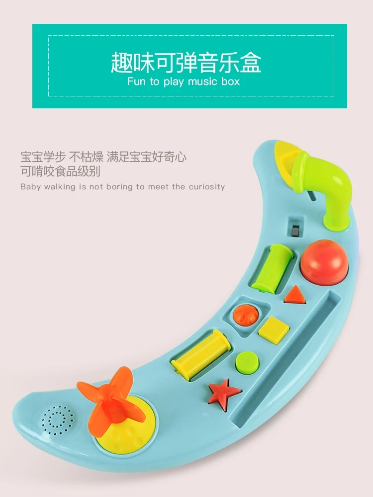 Детский автомобиль-ходунки Pu Подушка babywalker 7-18 месяцев дети анти-опрокидывающийся автомобиль многофункциональный толчок может взять ребенка wakler