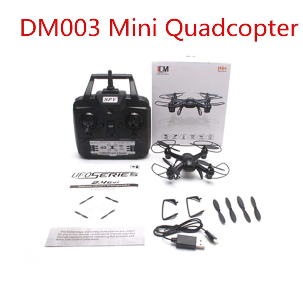 Quadcopter DM003 Explorer Spy 2.4 ГГц 4CH 6 оси гироскопа 3D рулон свет вертолет Квадрокоптер мини
