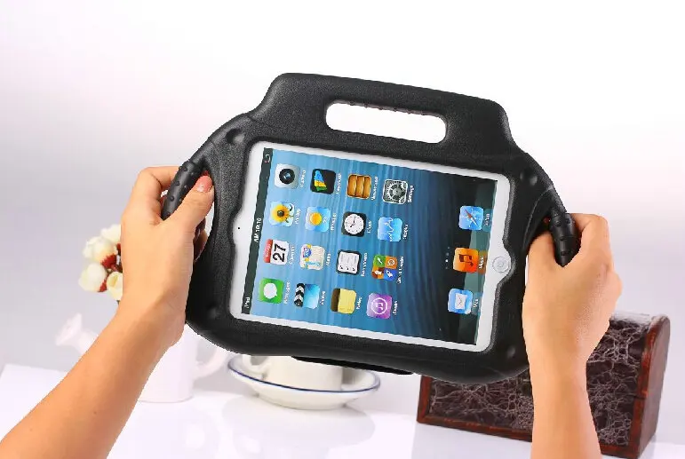 2015 Kids Proof Thick Foam EVA radio style Cover Case Stand Handle for iPad mini 1 2 3 case hot sale freeshhip|handles garden tools|stand lcdhandle