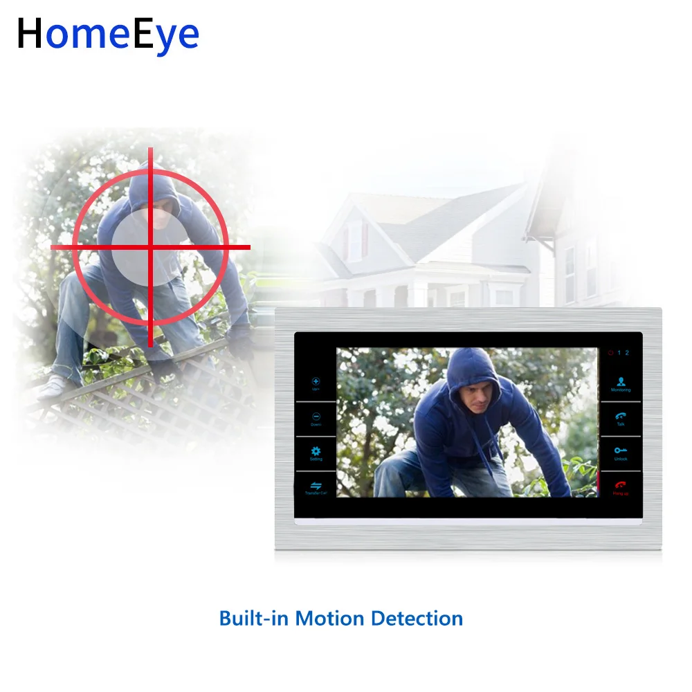 HomeEye 720P 7 дюймов HD видео телефон двери видеодомофон дом дверь управление динамик