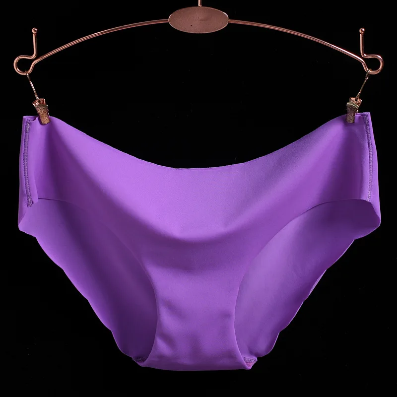 Purple Luckymily, сексуальные женские модные трусики, бесшовное нижнее белье, трусики, стринги, женское нижнее белье, удобные женские трусики с низкой талией, Танга - Цвет: Purple