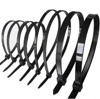 1000pcspack 3150mm high quality width 1 9mm black color factory standard self locking plastic nylon cable tieswire zip tie