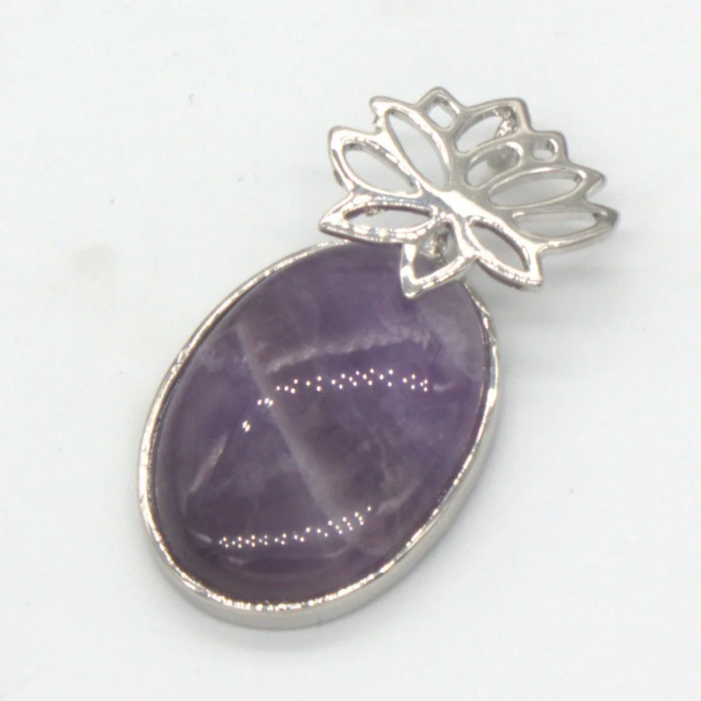 Тренд-бисер Привлекательный дизайн посеребренные фиолетные аметисты с цветком
