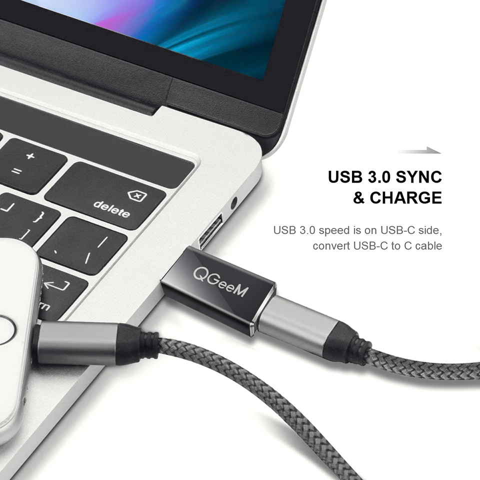 Адаптер QGeeM USB 3 1 Type C Мама-папа 0 10 Гбит/с | Электроника