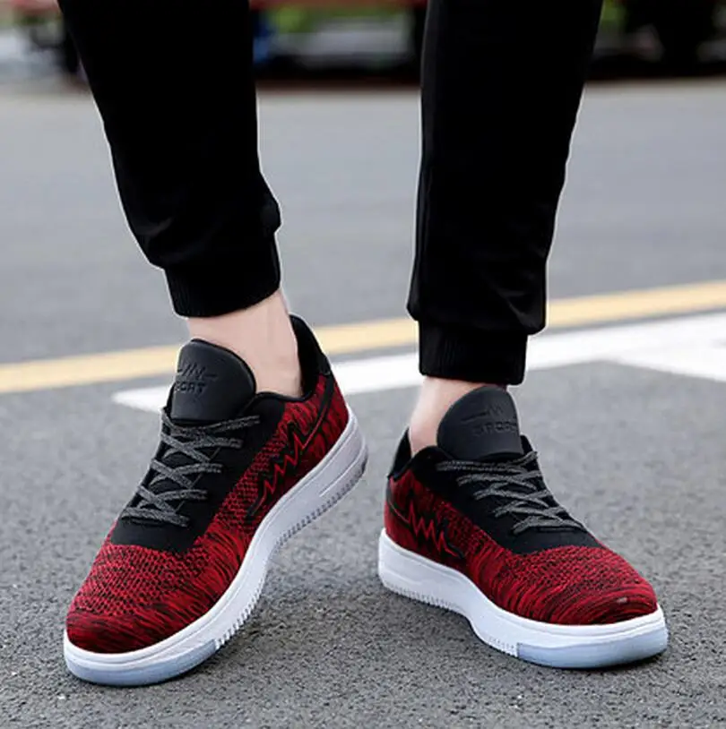 Горячий Продавать Мода Мужская обувь Flynit Повседневная 3 цвета 39-44 размер ЕС