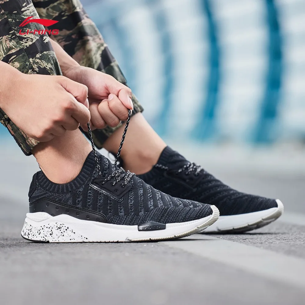 Li-Ning Для мужчин спортивные жизни обувь светильник подкладка спортивная обувь для отдыха дышащие кроссовки GLKM065 YXB084