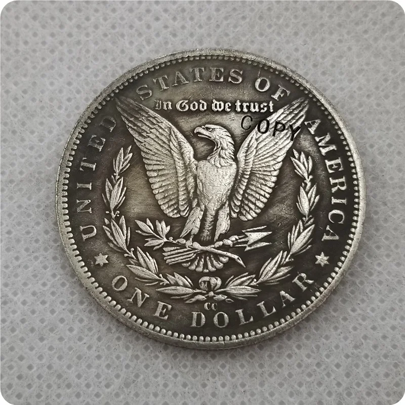 США 1878cc мраморный доллар Череп Зомби Скелет ручная резьба копия монет | Дом и сад