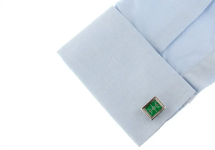 IGame новые футбольные поля запонки зеленый футбольный шаг дизайн подвижный мяч