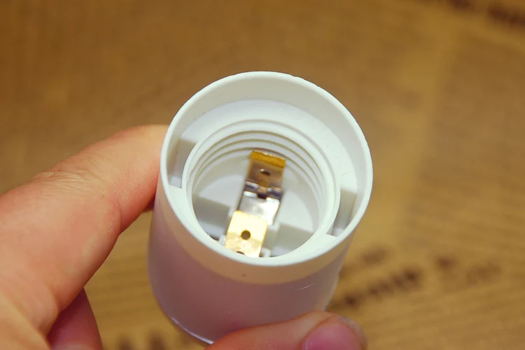 Vde бакелит держатель лампы Белый e26e27 Винтаж edison винт Лампа socket Self замок ретро