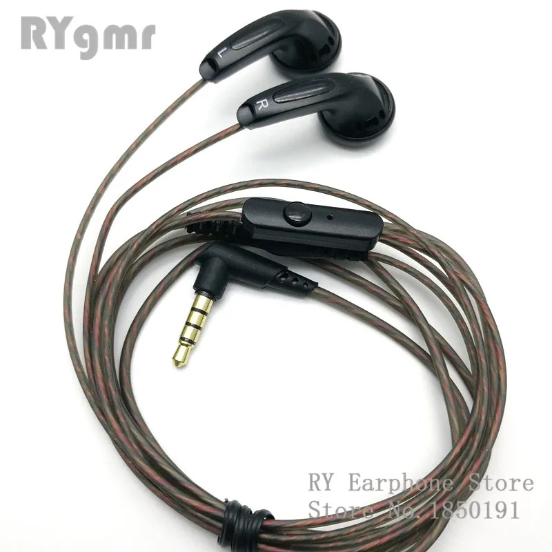 RY4S оригинальные наушники-вкладыши 15 мм качество музыки звук HIFI наушники(MX500 стильные наушники) 3,5 мм L изгиб hifi кабель