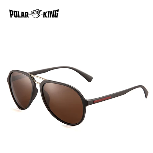 C3 Matte Brown Brown POLARKING Марка Классические Дизайнерские Поляризованные Солнцезащитные Очки Для Мужчин Вождение Пластиковые Солнцезащитные Очки Мужской Рыбалка Очки Oculos de sol - Цвет линз: C3 Matte Brown Brown