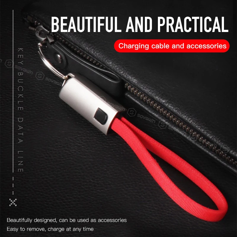 Portable Keychain Lanyard USB Type C Cable Flat Micro Android Mobile Phone Charging Sync Data For Huawei p20 lite | Мобильные