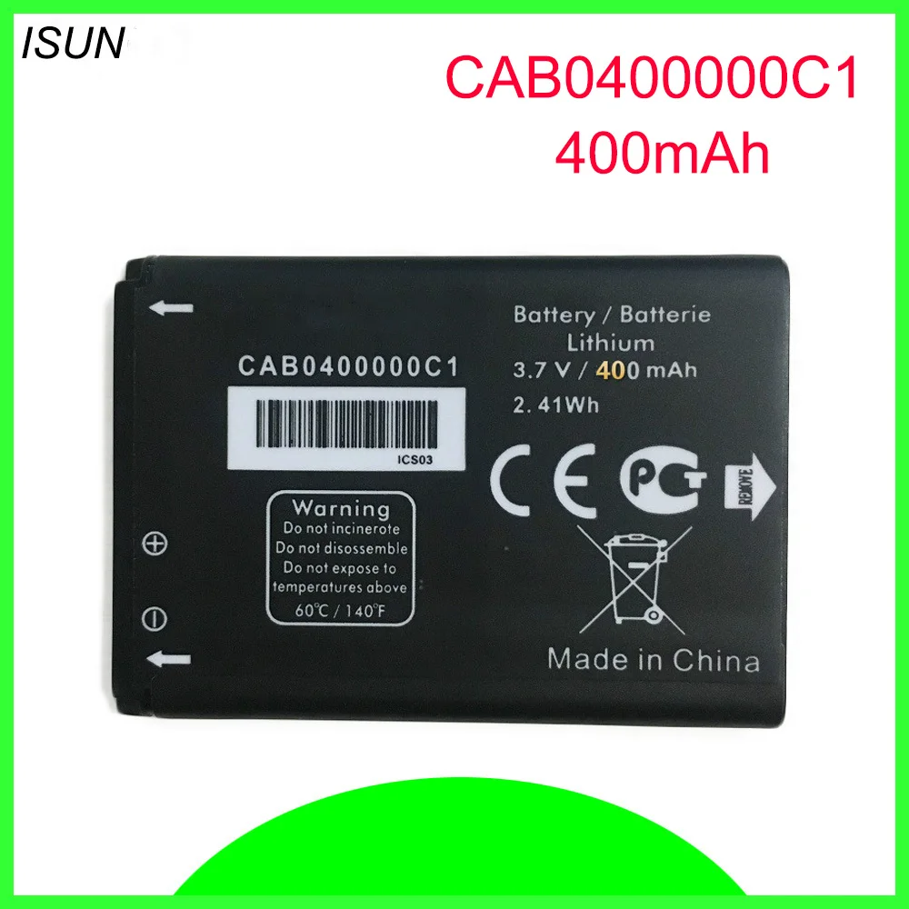 ISUNOO 10 шт./лот CAB0400000C1 TLi004AB CAB22D0003C1 CAB30M0000C2 аккумулятор для ALCATEL OT708 стандартная