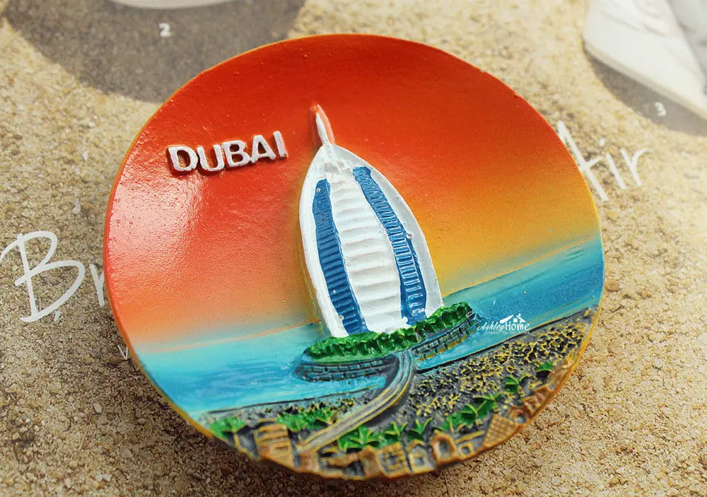 UAE DuBai Burj Al Arab Tourism Travel Souvenir 3D Resin Fridge Magnet Craft GIFT |