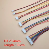 10pcslot jst xh 2 54 2345678910 pin pitch 2 54mm connector plug wire cable 30cm length 26awg