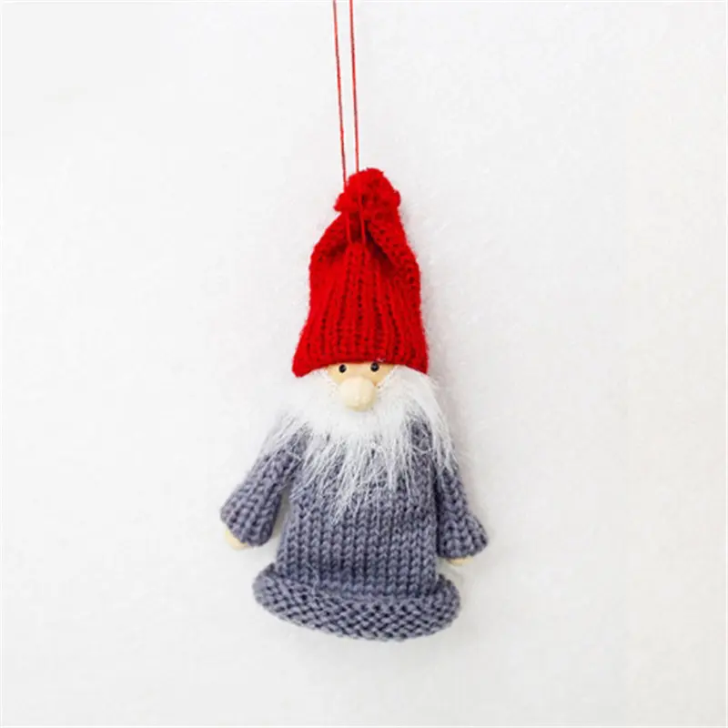 Creative New Christmas Wool Doll Red Wine Set Party Family Bar Bottle Mouth Decoration | Дом и сад