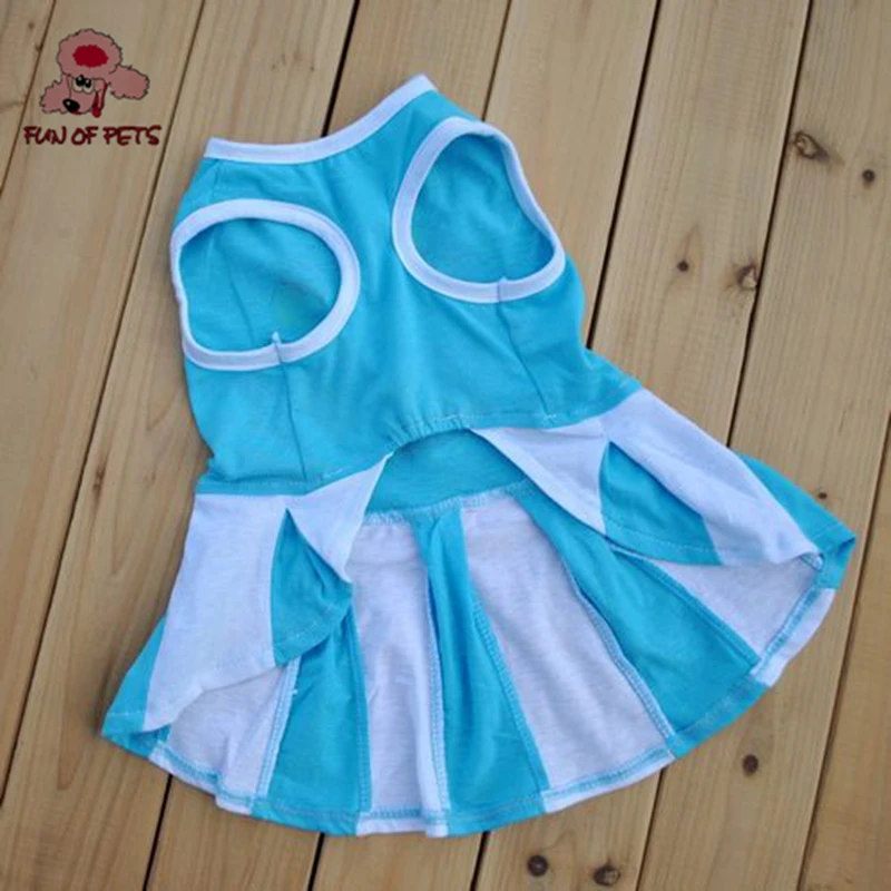 2017 Чистый хлопок леденец Шаблон Платья для собак пробковый обруч маленькая юбка