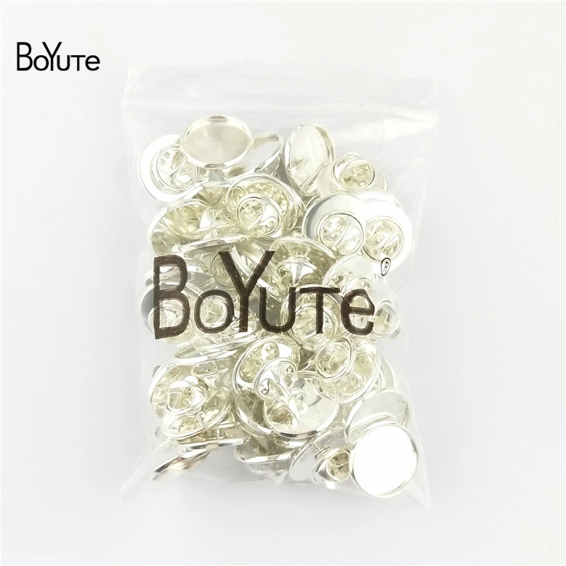 BoYuTe (50 шт./лот) 12 мм 14 16 18 20 25 основа для кабошона брошь заготовка рамка сделай сам