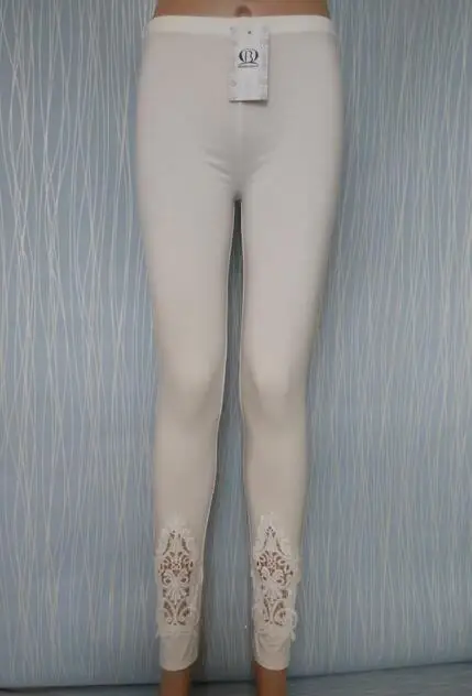 da hua white long Shikoroleva, XS-7XL, женские леггинсы размера плюс, лето 3/4, короткие, кроше, кружева, модал, хлопок, спандекс, на заказ, джеггинсы, штаны Красного цвета - Цвет: da hua white long