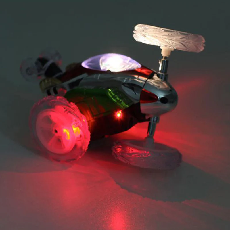 1 Pcs Stunt LED Lighting Car Toy Remote Control Christmas Gift 360 Degree Rotation for Children M09 | Игрушки и хобби