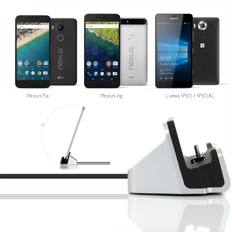 Зарядное устройство type-C док-станция для зарядки настольная подставка