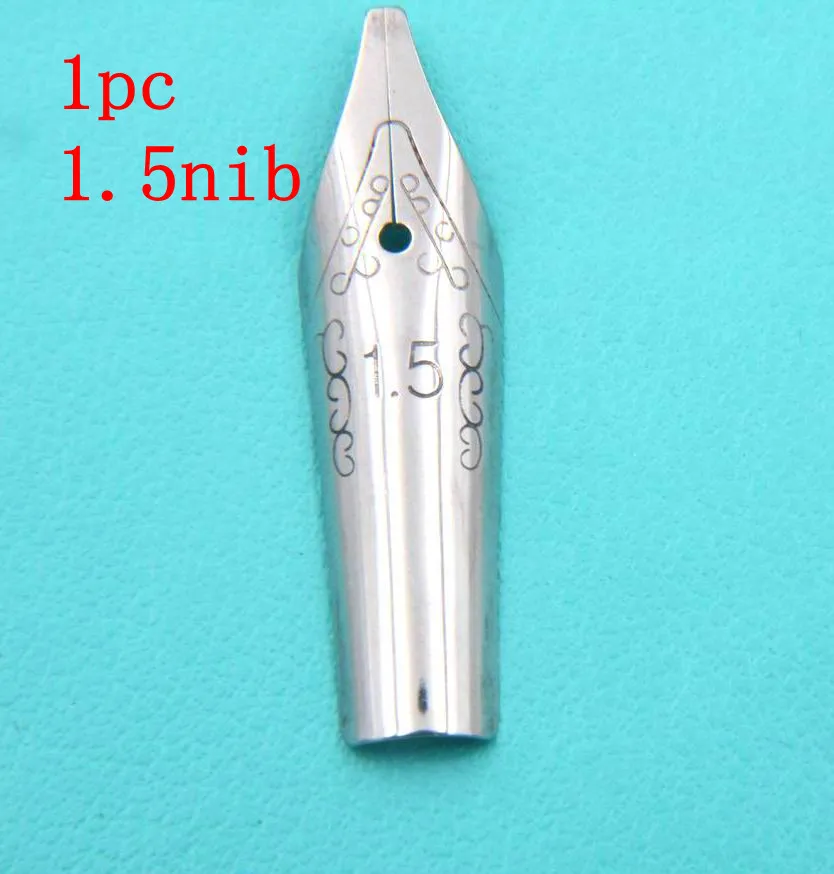 1pc 1.5 nib Студенческая ручка Duckbill Готический параллельный Художественный Цветочный корпус Плоский Наконечник виниловая Арабская матовая фиолетовая авторучка - Цвет: 1pc 1.5 nib