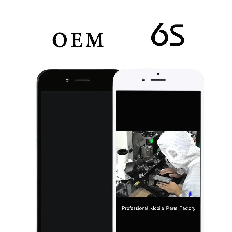 

5 шт. для iPhone 6S Высококачественный OEM ЖК-дисплей 4,7 дюйма Премиум-экран + сенсорный дигитайзер замена в сборе + держатель камеры