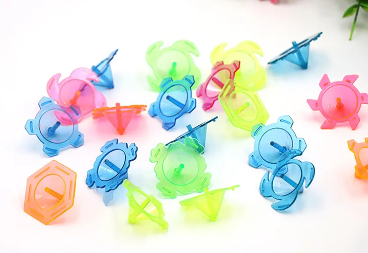 20pcs Plastic Mini Gyro Toys Spinning Kindergarten Single Spinner Hand Spiner Top Gifts For Boy Kids | Игрушки и хобби
