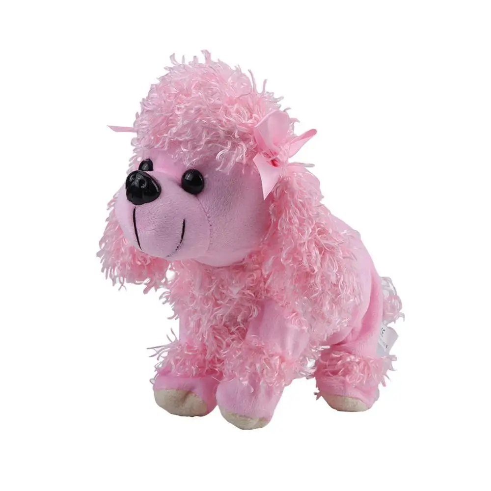 pink Lovely Plush Electronic Dog Pets Sound Control Robot Dogs Bark Stand Walk Cute Interactive Dog ElectronicToy Christmas Gift - Цвет: pink