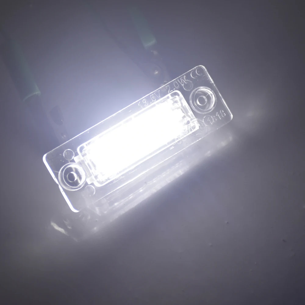 Лампа для подсветки номера Автомобиля 18 светодиодов 2 шт. VW Touran Passat Cimousint B5.5 SKODA Superb