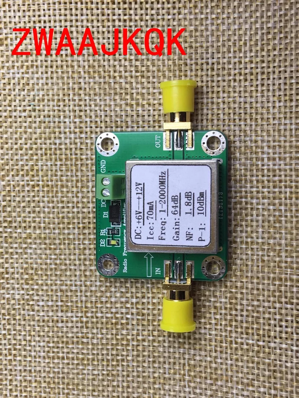 Новинка 1 шт. LNA 0 1-2000 МГц gain 64dB широкополосный усилитель РЧ с низким уровнем шума |