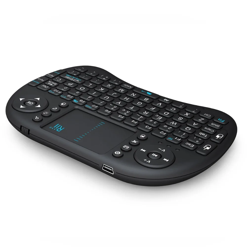 Rii i8 Smart 2.4 г 92 ключей Мини беспроводной клавиатуры QWERTY Multi-Touch Pad мышь игровая