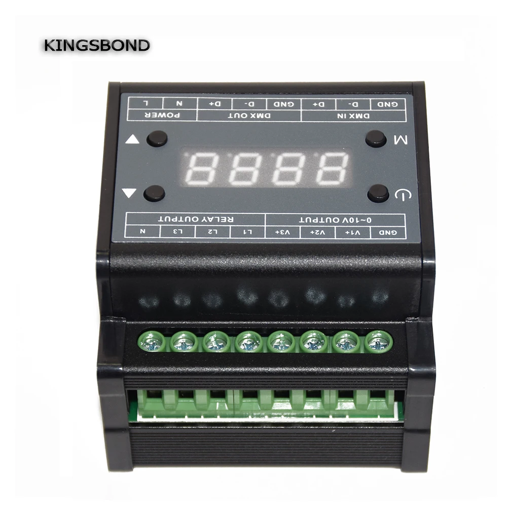 DMX303 AC110V 220V трехканальный диммер 3 канала питания 0 10 в выходной сигнал для