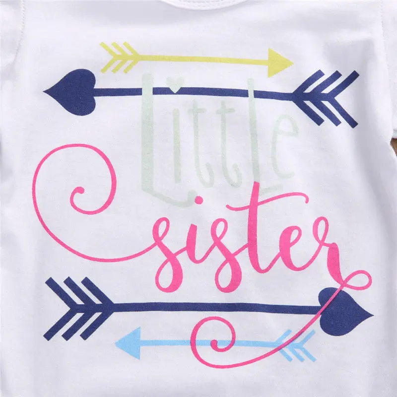 Для маленьких девочек Корректирующие боди для женщин Little Sister печати хлопок