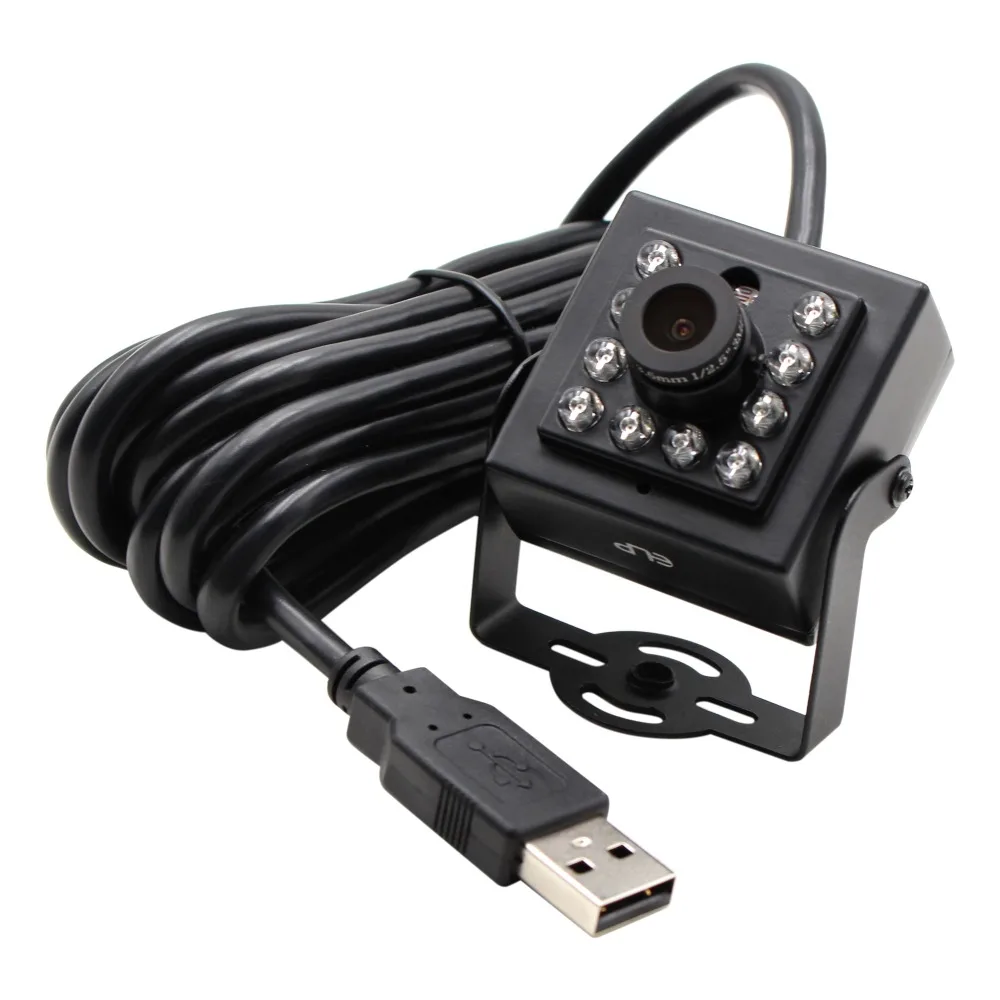 0.3MP Мини ИК камера ночного видения cctv лицо обнаружения usb с драйвером и