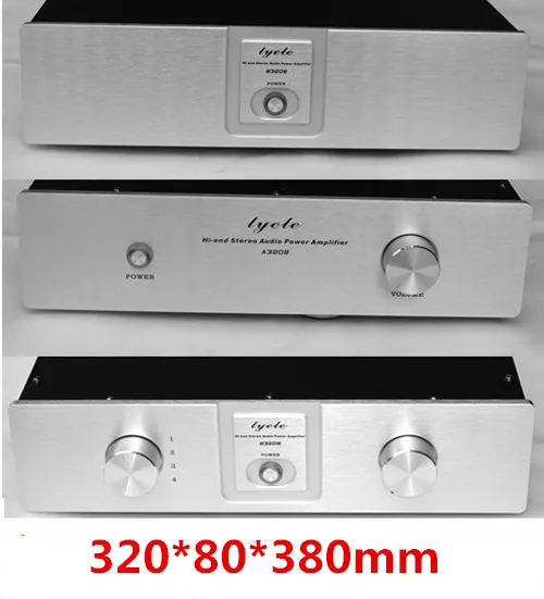 320 * 80 380mm A3208C aluminum alloy panel stage amplifier chassis / AMP Shell DIY box | Электроника